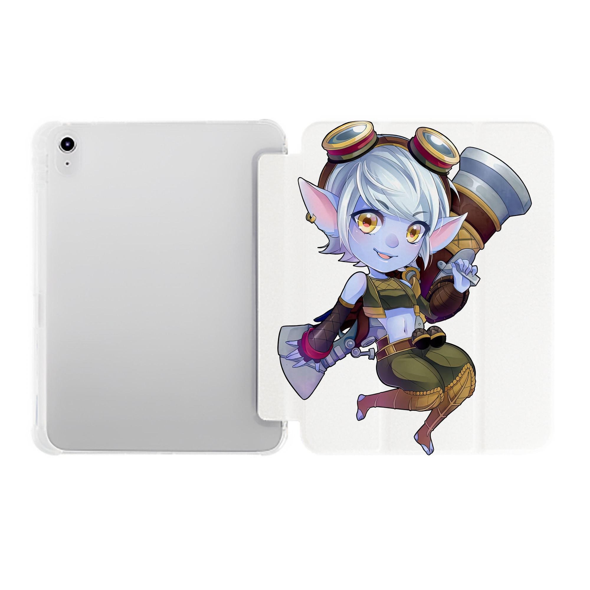 （画像用） リーグ・オブ・レジェンド League of Legends LOL IPad ケース ペン収納付き 三つ折りスタンド PUレザー×シリコン 対応機種9.5/10.5/10.9インチ